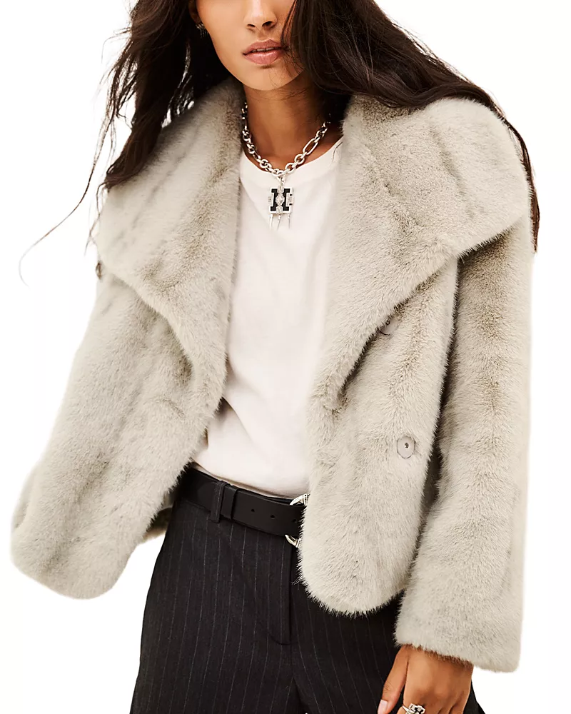 ba & sh Foxy Faux Fur Coat