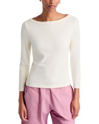 The Baby Rib Boat Neck Top