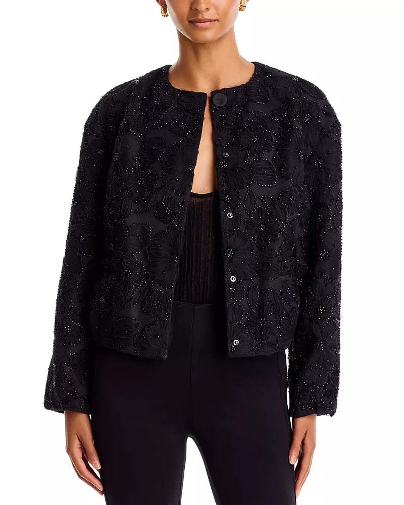 Veronica Beard Gavin Beaded Embroidered Lady Jacket