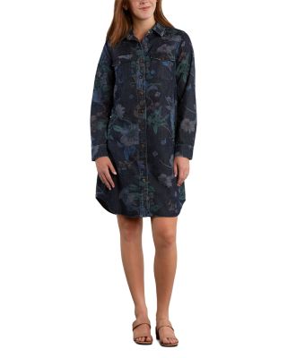 Garden Party Cotton Stretch Shirt Dress