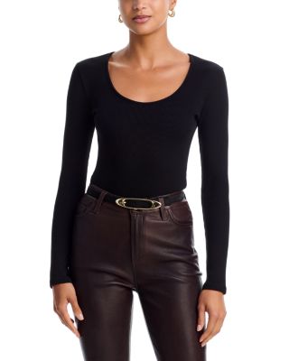 Elara Long Sleeve Scoop Neck Bodysuit