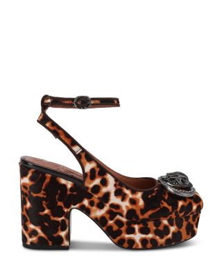 Kurt Geiger London Women's Chelsea Leather Embellished Slingback Pumps