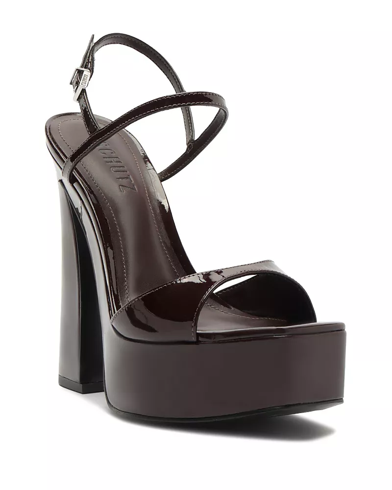 Schutz Women's Arlene Patent Leather Platform Sandals