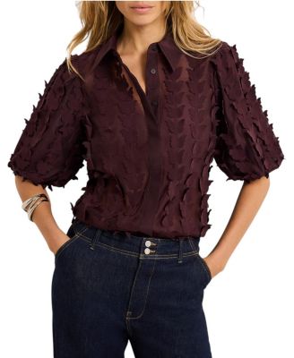  Women's Butterfly Applique Shirt
