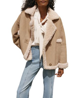  Women's Faux Fur Lined Reversible Jacket