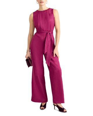 Janine Satin Wide Leg Jumpsuit