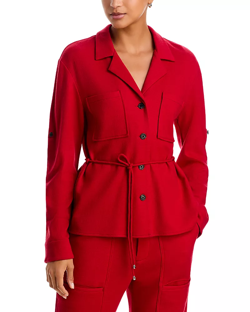 rag & bone Sonny Wool Tie Waist Shirt