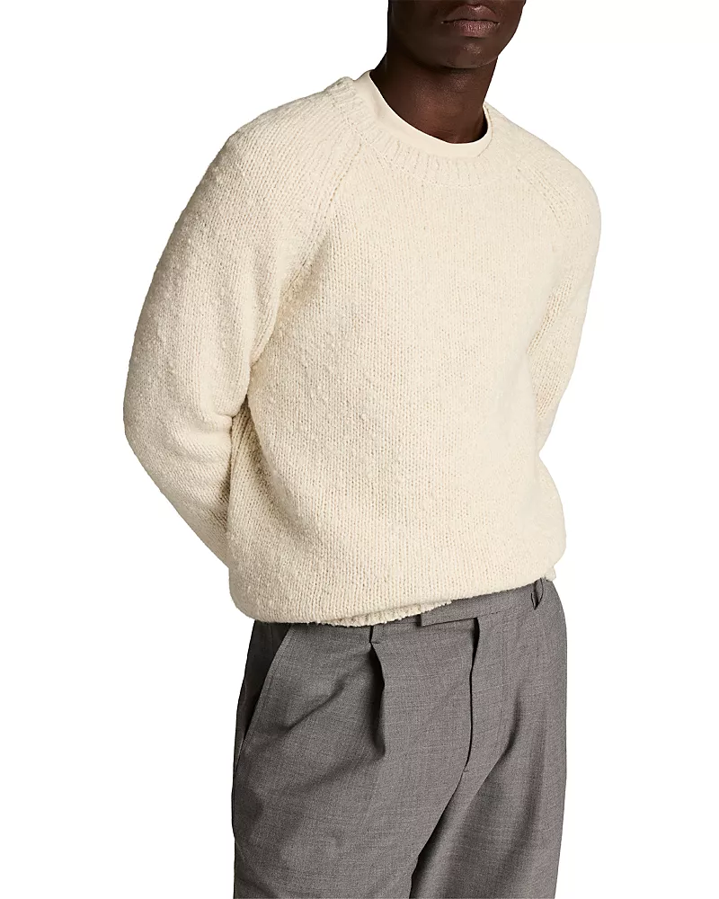 Vince Boucle Merino Wool Raglan Pullover