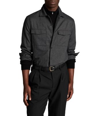 Flannel Garage Cotton Pocket Shirt Jacket