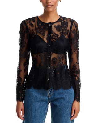 Verona Long Sleeve Slim Fit Lace Blouse