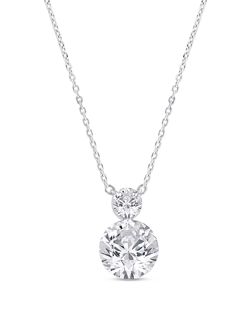 Bloomingdale's Fine Collection Certified Lab Grown Diamond Pendant Necklace in 14K White Gold, 1.0 tcw
