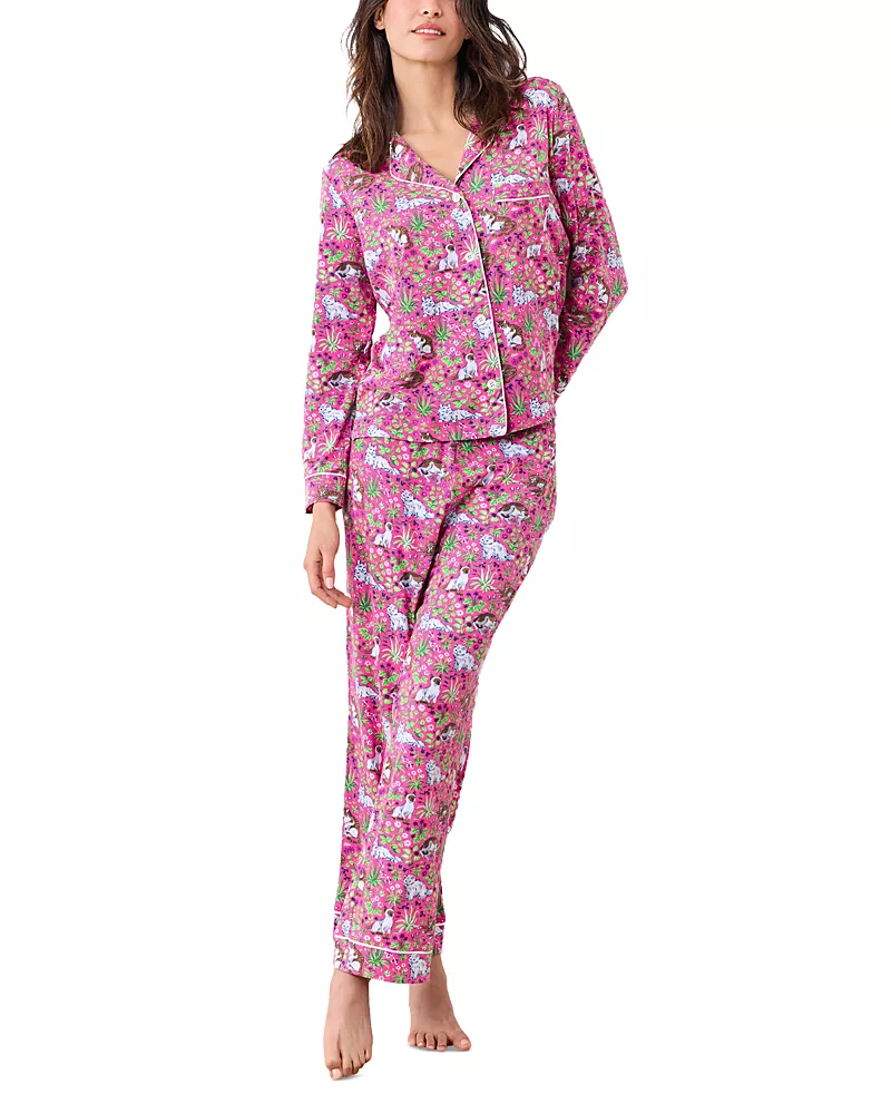 Printfresh Must Love Cats Knit Long Pajama Set