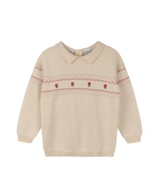Girls' Embroidered Knit Sweater Little Kid