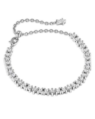 Kendra Scott Fate Cubic Zirconia Tennis Bracelet In Green
