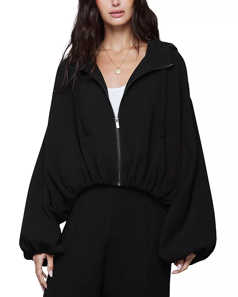 Splendid Jolene Bubble Hem Hooded Jacket