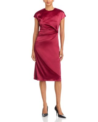 Draped Satin Dress