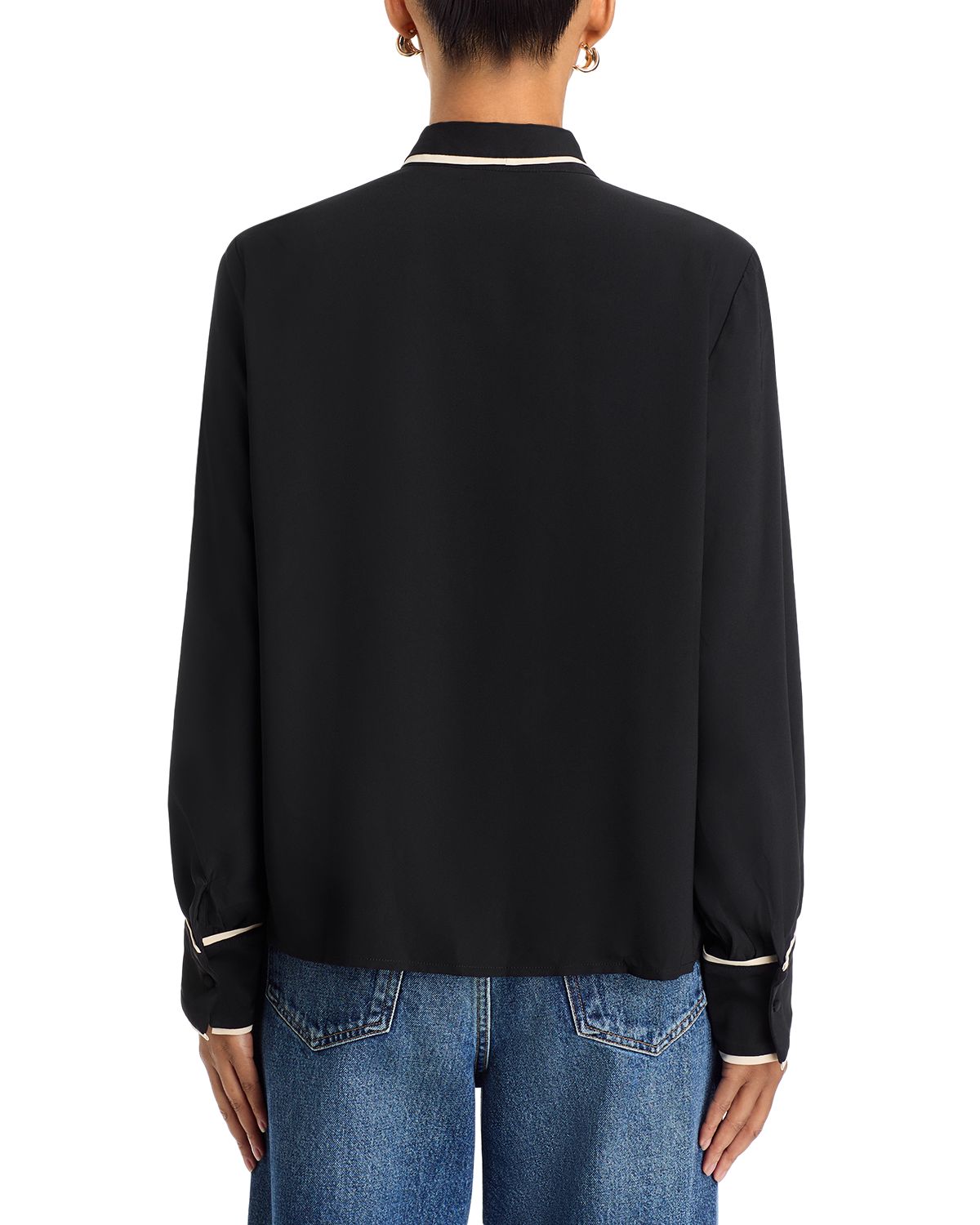 Soft Bow Tie Neck Top thumbnail 3
