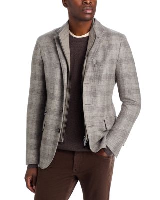 Wool Plaid Flannel Jacket & Removable Insert