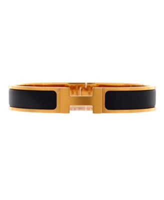 Pre-Owned HERMES Narrow Clic Hh Bracelet Enamel