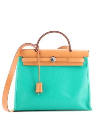 31 Herbag Zip Berline Vache Canvas and Leather