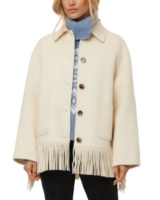 Yara Wool Blend Fringe Jacket
