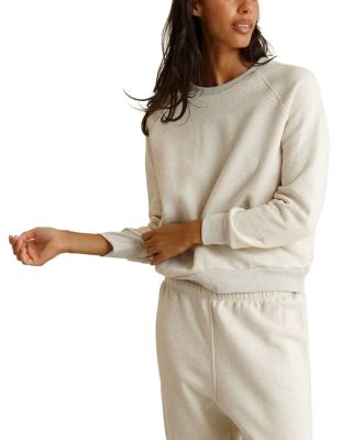 Alexi Speckled Cotton Raglan Sweatshirt