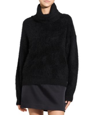 Theory Airy Merino Wool & Cashmere Turtleneck Sweater