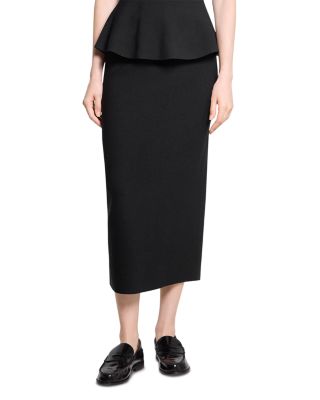Slim Midi Pencil Skirt