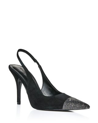 Women's Sara Embellished Suede Slingback Pumps - Exclusive