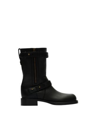  Women's Leather Kent Biker Boots