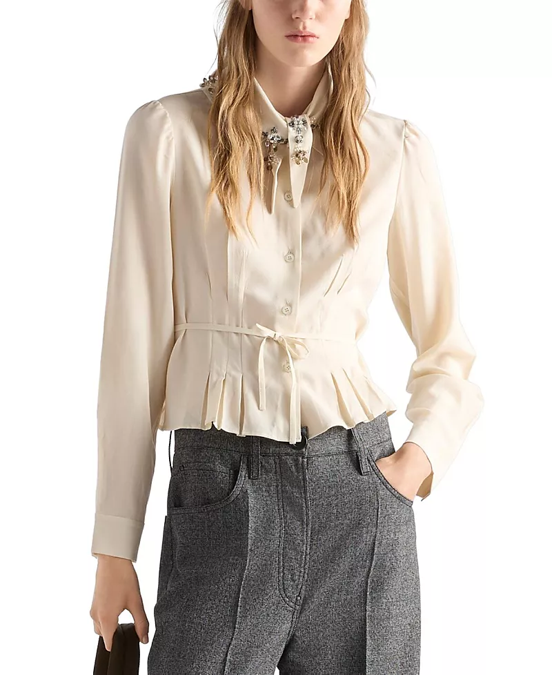 Prada Silk Marocain Shirt