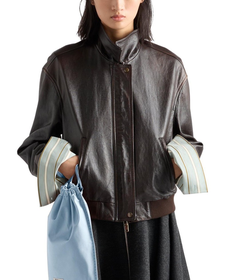 Prada Nappa Leather Jacket by Bloomingdale's