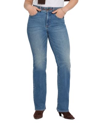 Brooklyn High Rise Embroidered Bootcut Jeans in Bluebells