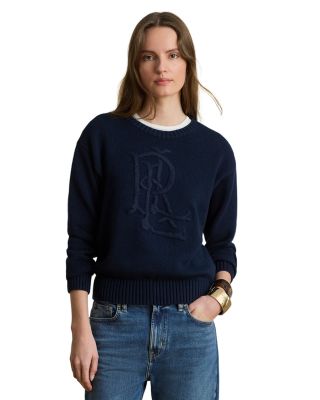 Combed Cotton Embroidered Logo Sweater