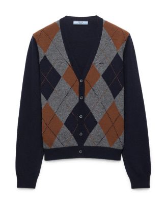  Argyle Cashmere Cardigan