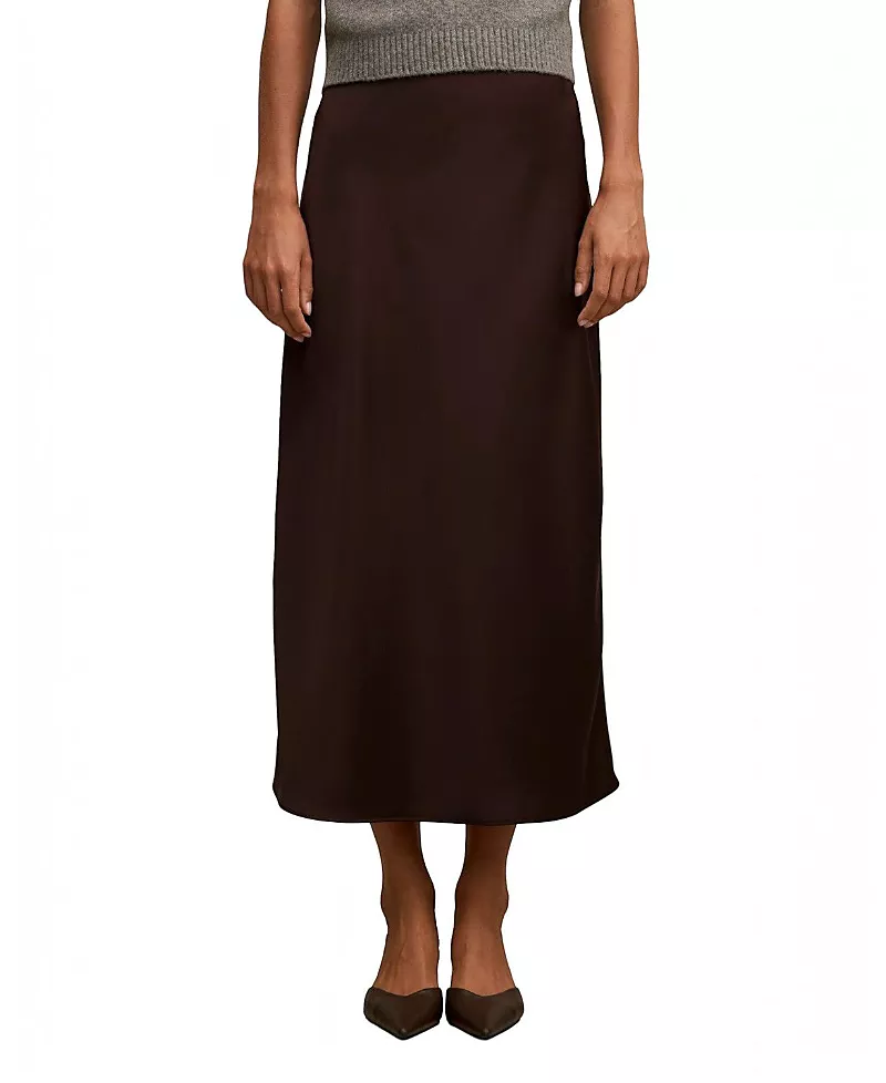 Ever New Women's Sally Satin Slip Skirt