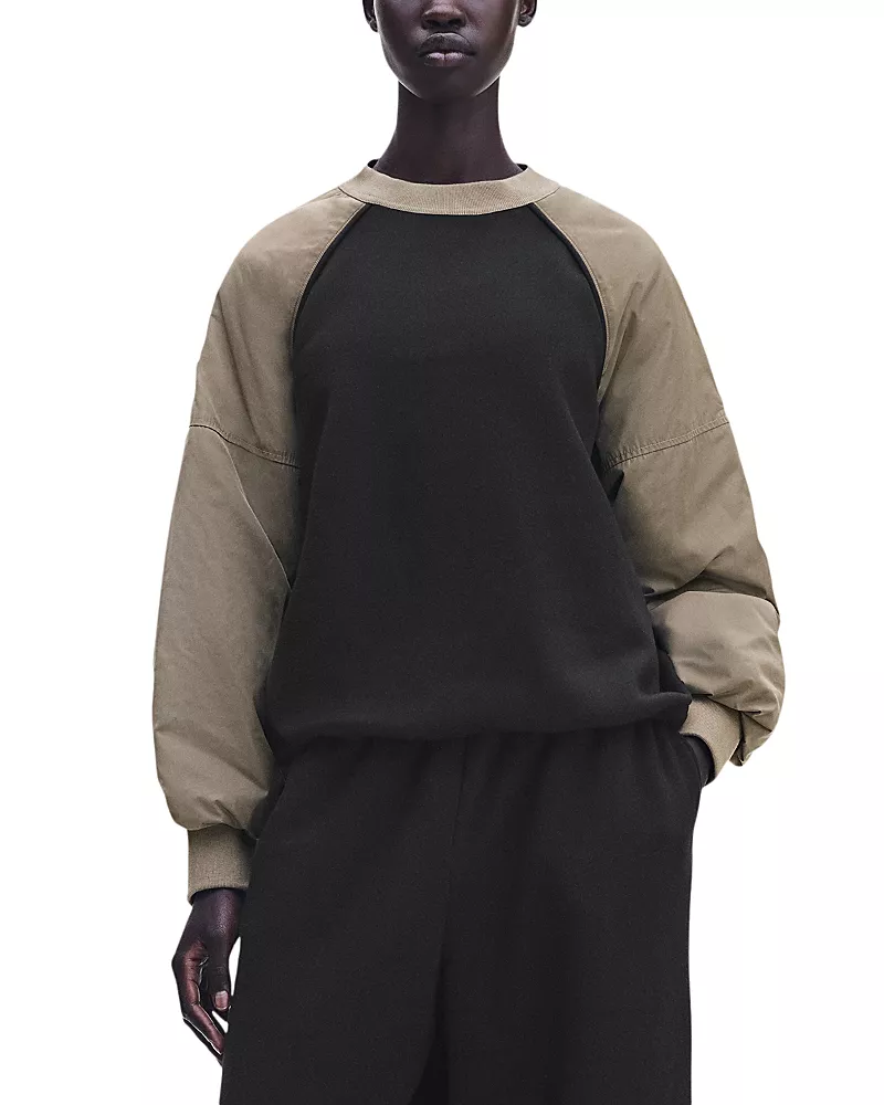 On Lynx Colorblocked Oversized Crewneck Sweatshirt