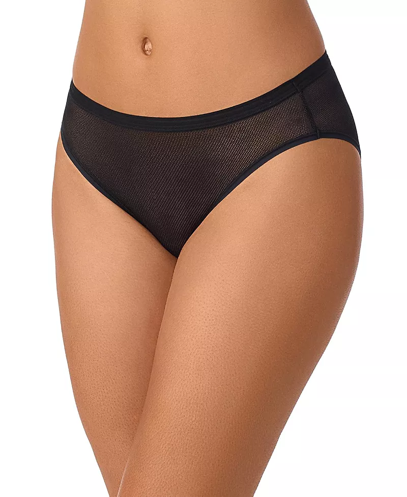 Dkny Women's Sheer Stripe Mesh Bikini Panty