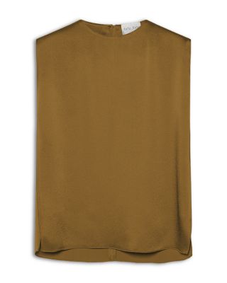 Shiny Envers Satin Sleeveless Top