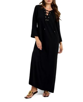  3/4 Sleeve Catamaran Dress