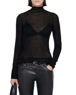 Pike Sheer Roll Neck Sweater