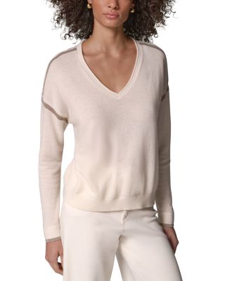 DKNY Wool & Cashmere V Neck Sweater
