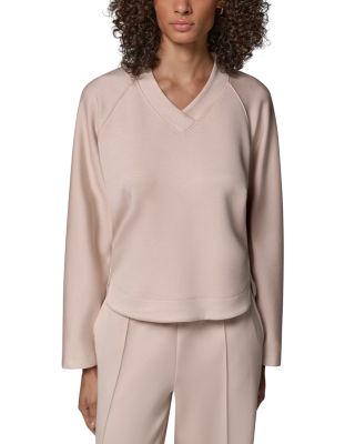 DKNY Jet Setter Dolman Sleeve V Neck Top