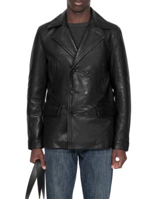 Tilson Leather Peacoat