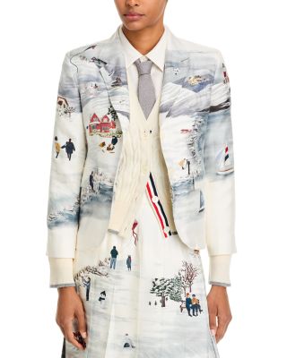 Winter Scenic Silk Twill Sportcoat