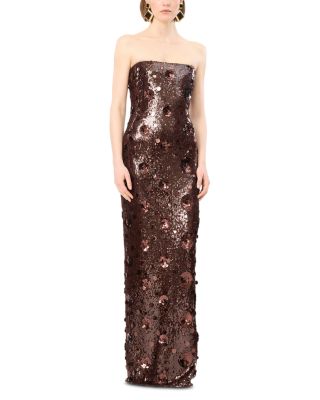Sequin Strapless Dress