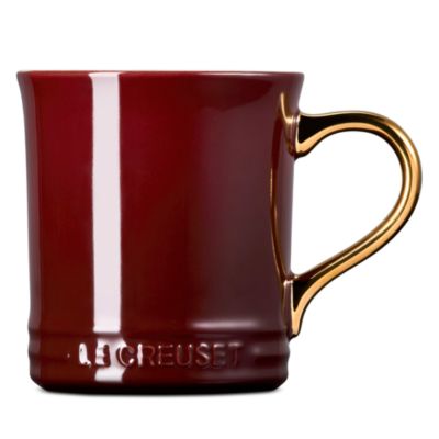 Metallic Handle Stoneware Mug