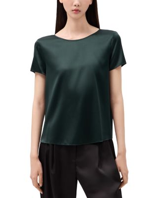 Stretch Silk Short Sleeve T-Shirt