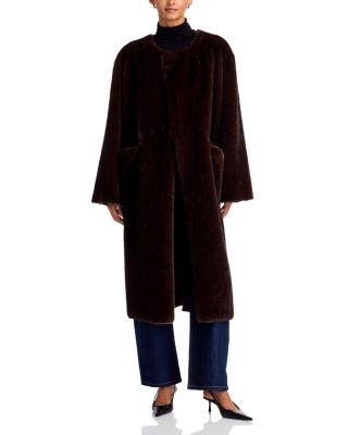 Calloway Faux Fur Long Sleeve Coat