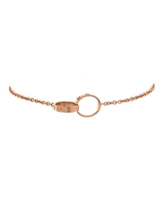  Love Interlocking Bracelet 18K Rose Gold